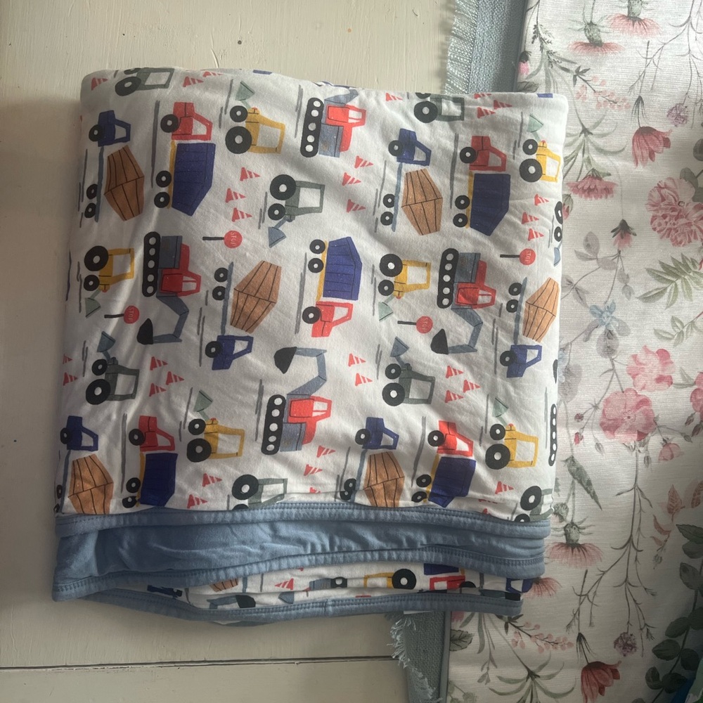 Construction Little Sleepies Cloud Blanket